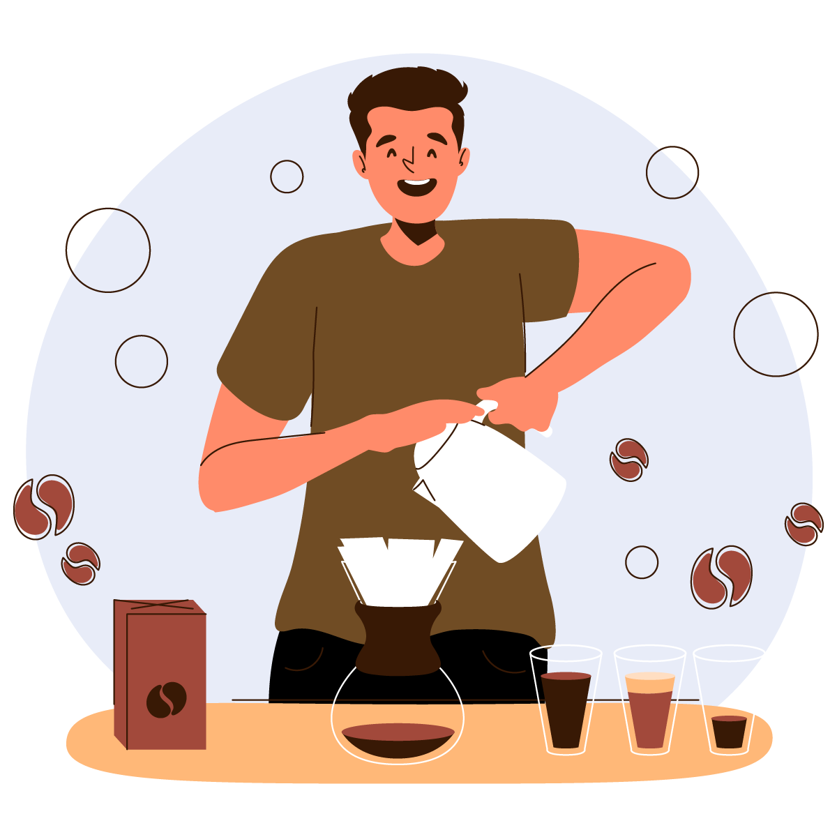 Coffee World Illustration